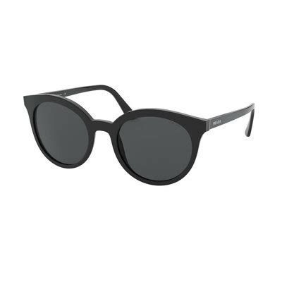 prada pr 02xs 1ab5s0|Prada PR02XS 1AB5S0 Black PR02XS Round Sunglasses Lens .